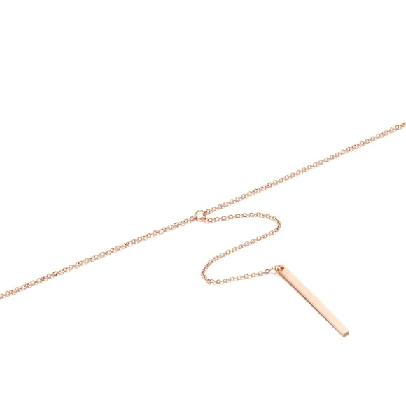 ⚜️𝟯𝟬%𝗢𝗙𝗙 𝗯𝘂𝗻𝗱𝗹𝗲𝘀 𝟯+⚜️ NEW Bar Drop Delicate Stainless Steel Necklace - Picture 5 of 15
